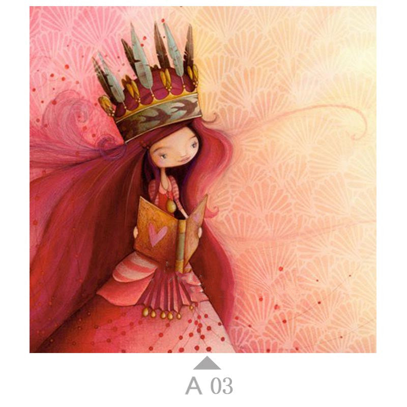 Ever Moment Diamond Painting Embroidery Cartoon Girl Picture Paint By Diamond Wall Decoration Full Square Resin Drill