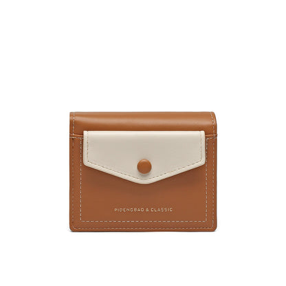 Urban Minimalist Women's Short Leather Wallet