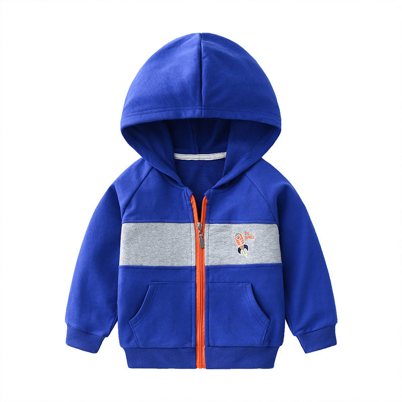 Fashionable And Simple Cartoon Children's Thin Coat