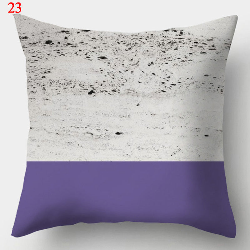 Modern Minimalist Creative Fabric Colorful Geometric Pillowcase