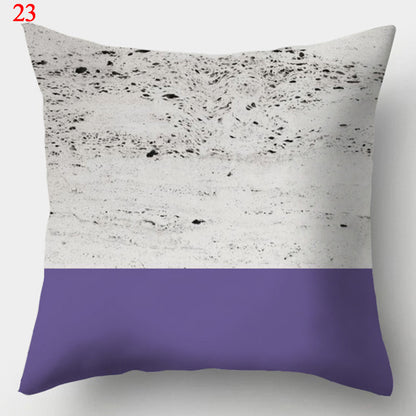 Modern Minimalist Creative Fabric Colorful Geometric Pillowcase