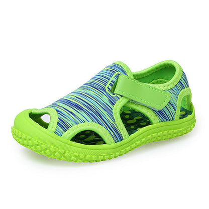 Children's Sandals Girls Summer Boys' Baotou Beach Shoes Middle-Aged Children Little Girls Soft-Soled Baby Toddler Shoes