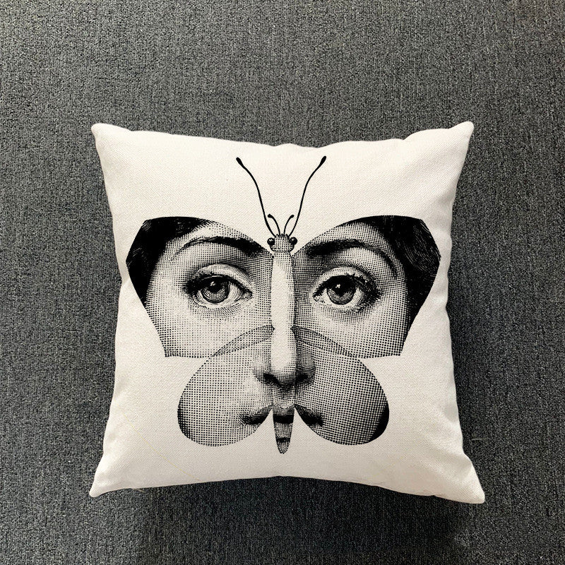 Simple Living Room Cotton And Linen Pillowcase