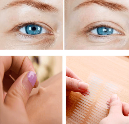 Korea viscous breathable natural flesh color single-sided invisible double eyelid stickers fiber strip length and width