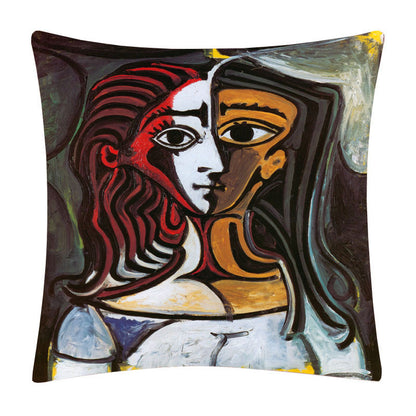 Painted cartoon pillowcase