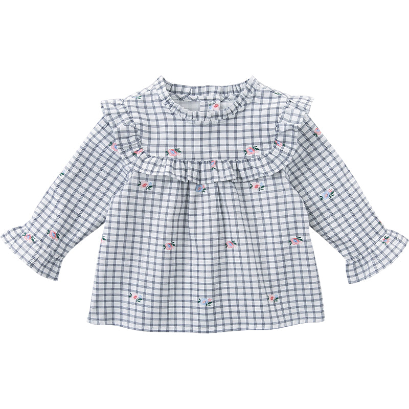 Baby cotton plaid shirt