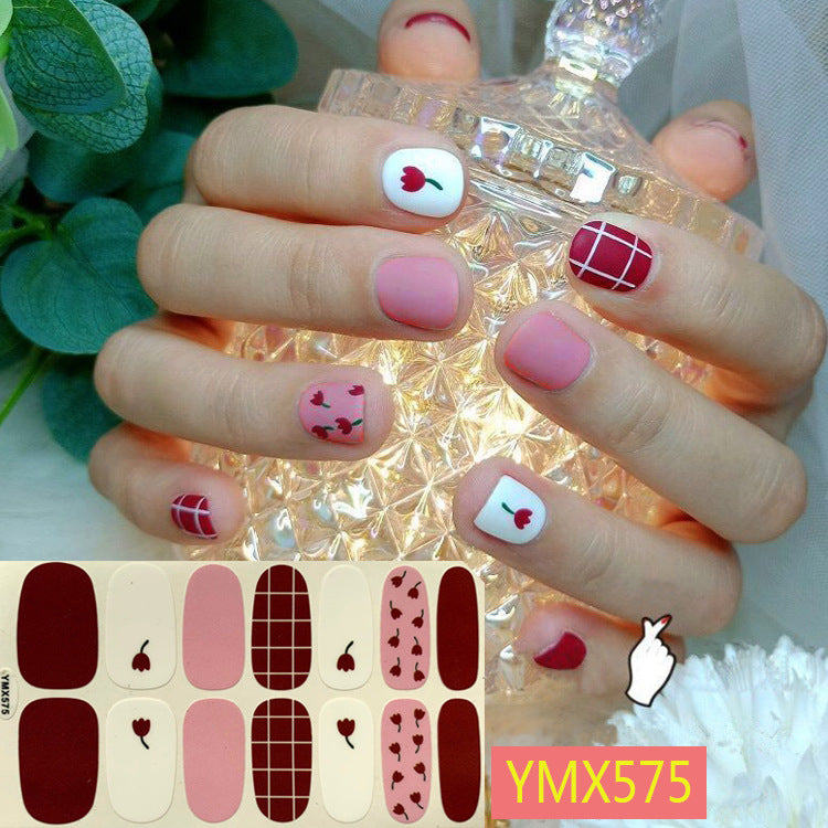 Net Red Nail Stickers Sports Style Trend Pepsi Logo