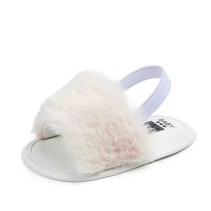 0-1 four-color baby sandals soft bottom toddler shoes elastic comfortable non-slip baby shoes