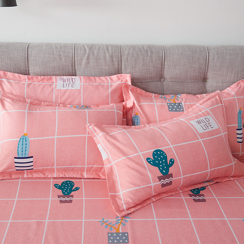 Brushed double pillowcase