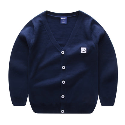 Boys Thin Striped Cardigan