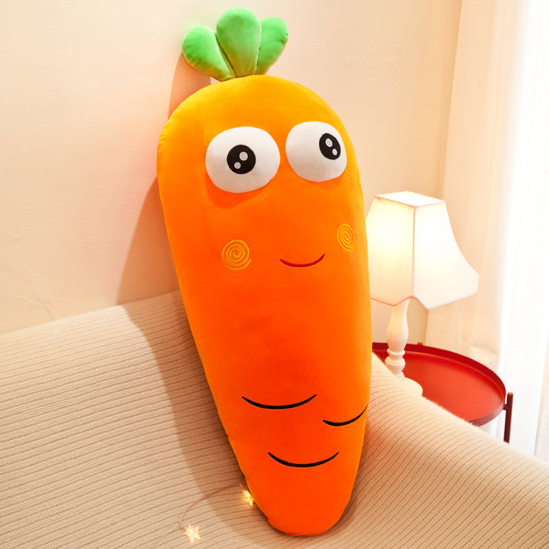 Radish Shape Expression Pillow Plush Toy