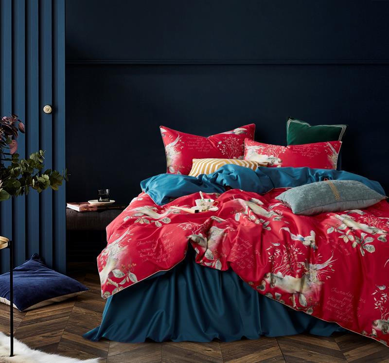 60s long-staple cotton plant four-piece set