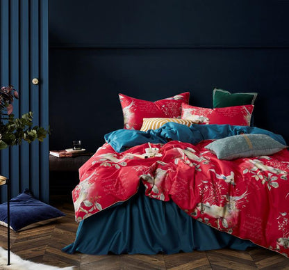 60s long-staple cotton plant four-piece set