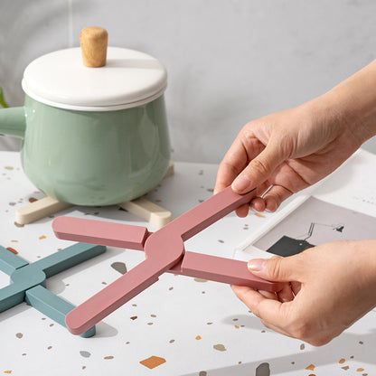 Kitchen Silicone Thermal Insulation Pad Desktop Foldable Thickened