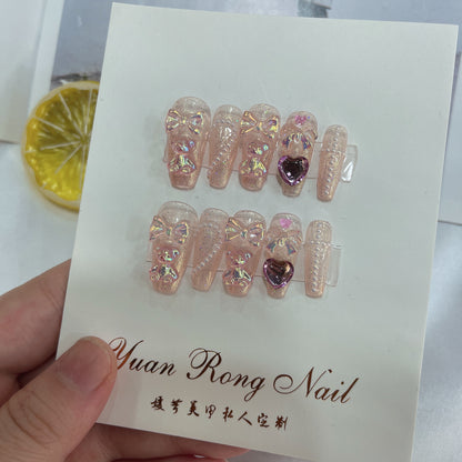 Heavy Industry Laser Bear Sweet Cool Wearable Nail Art