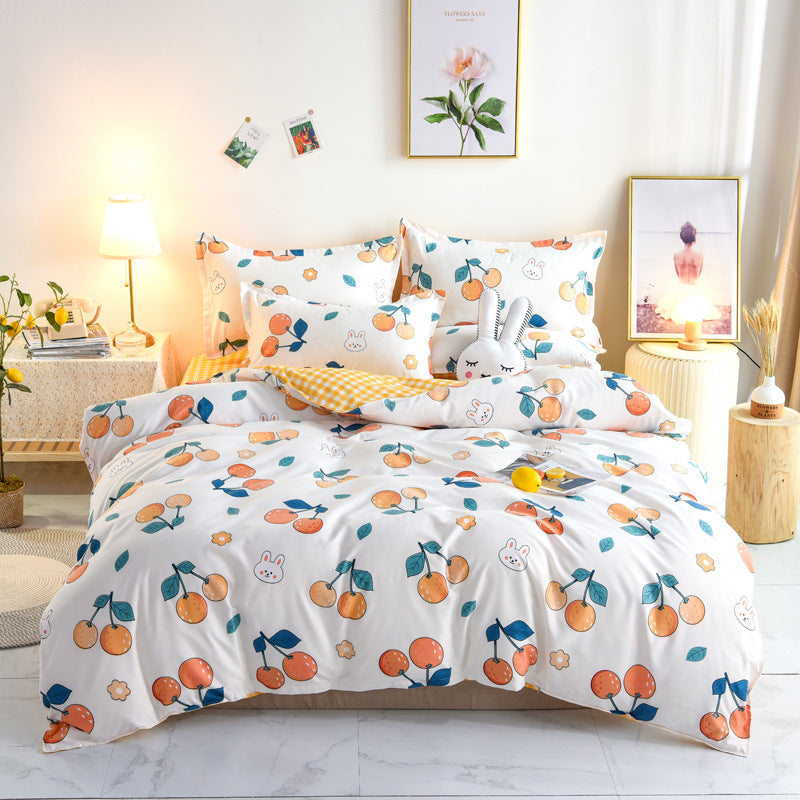 A three-piece quilt cover
