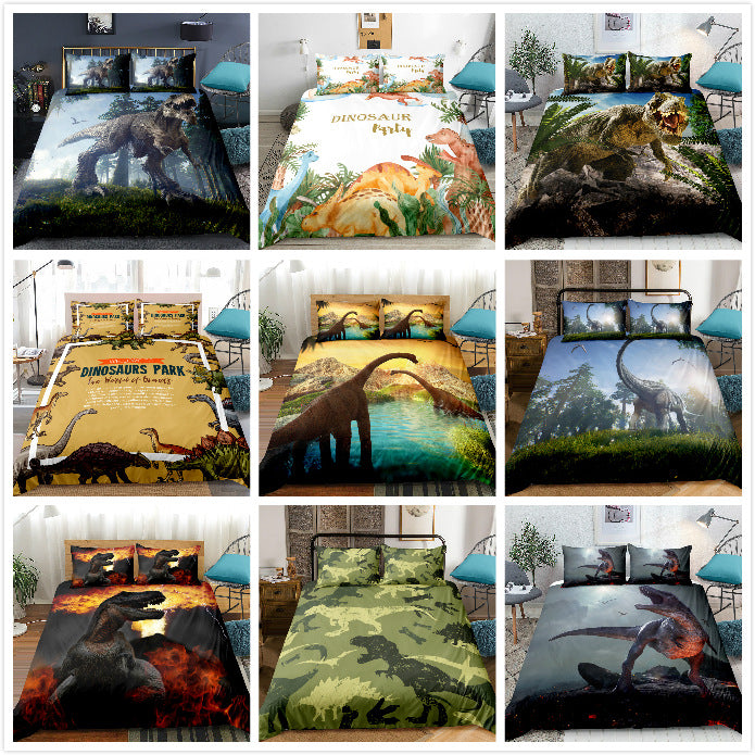 Dinosaur 3D Home Textile Jurassic Three Or Four Piece Set