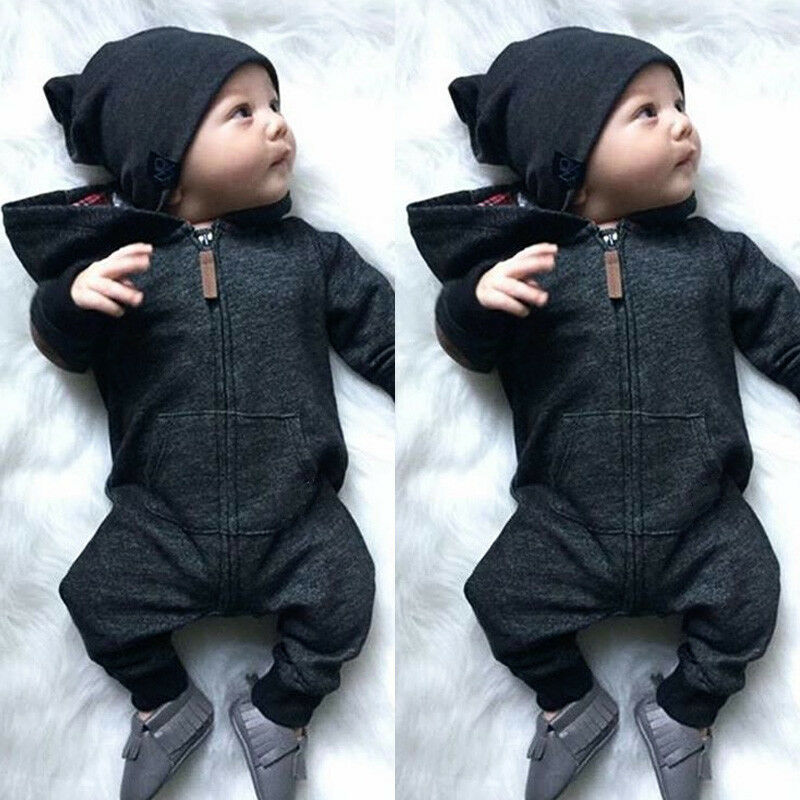 One piece solid color black cool long sleeve