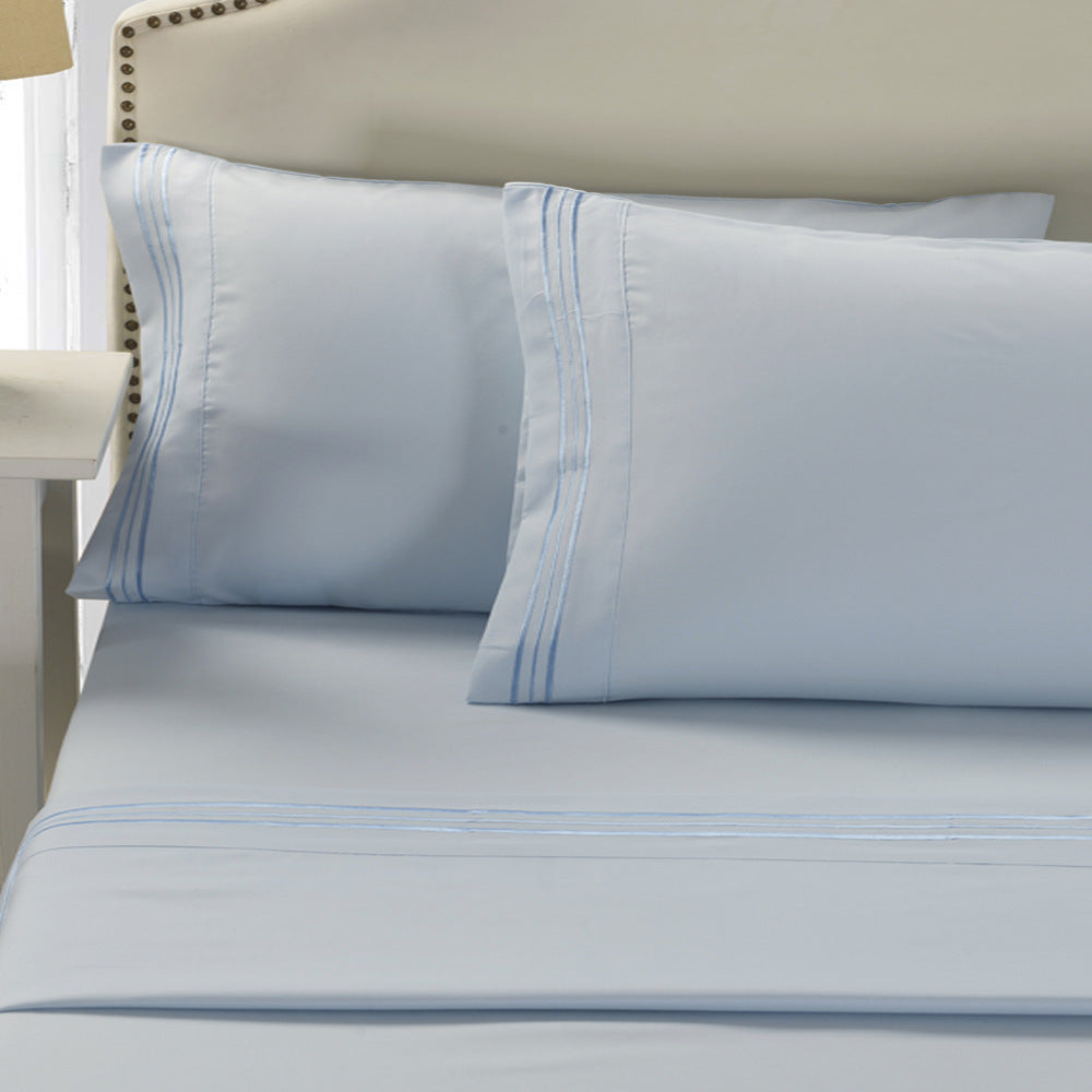 Embroidered Comfortable Breathable Frosted Pillowcase