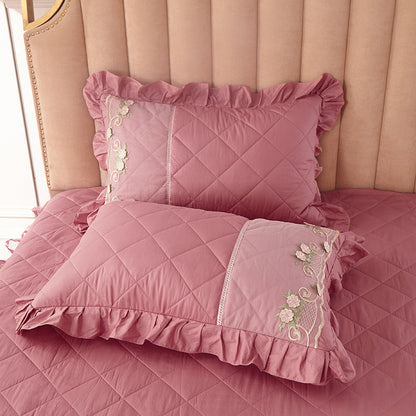 Pure Cotton Pillowcase Thick Lace Single Pillow