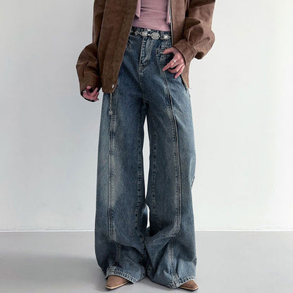 American Style Trend Street Shooting Women's Clothing Worn Jeans