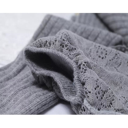 Japanese Style Wide Lace Over The Knee Stockings Women