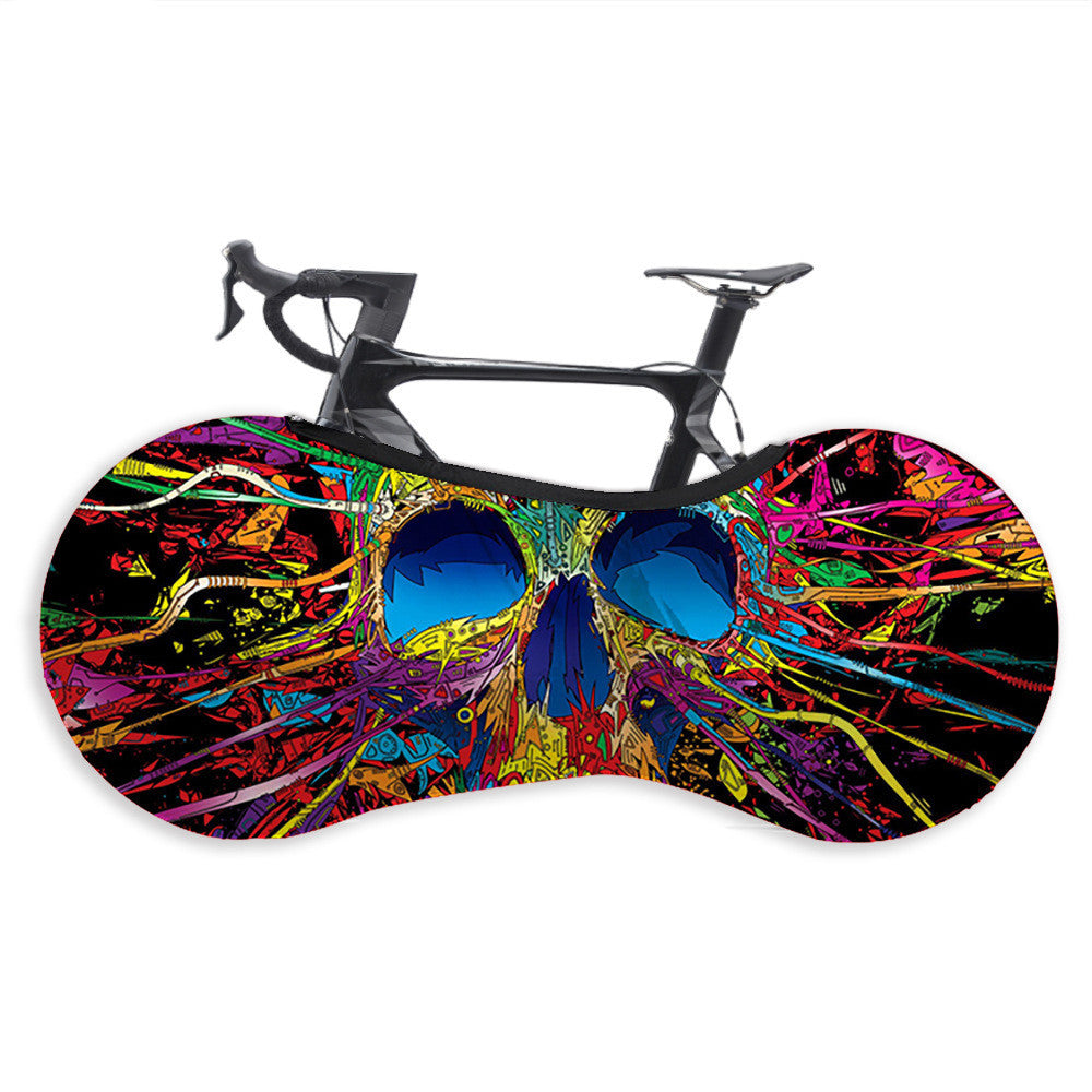 Semi-covering elastic dust cover for bicycle