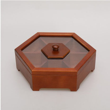 Solid Wood Chinese Style Living Room Chinese New Year Candy Box Dry