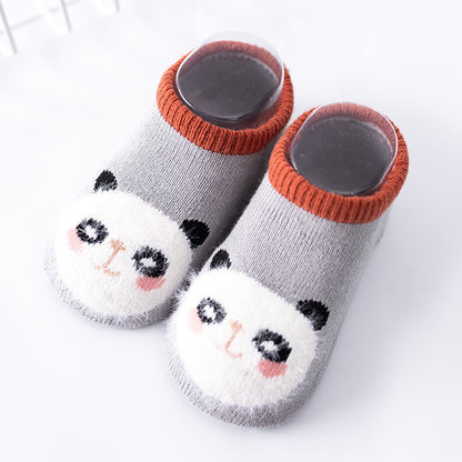 Baby Floor Socks Terry Thickened Cartoon Dispensing Non-Slip