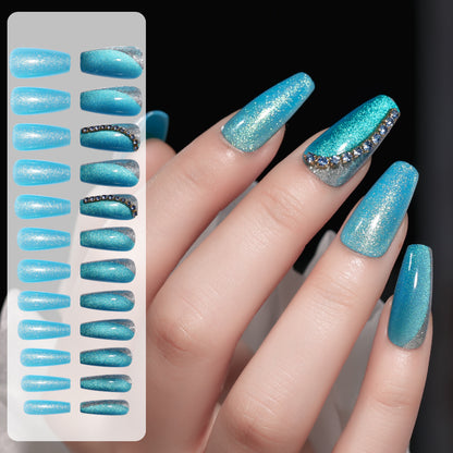 Fake Nail Patches Hand Wearing Art