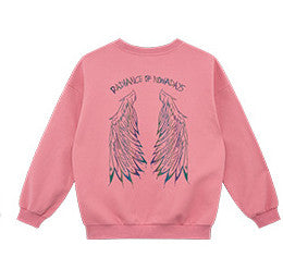 Colorful wings baby one-piece plus fleece sweater