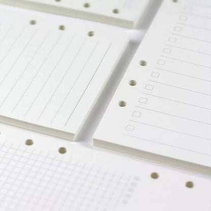 6-hole Notebook Loose-leaf Refill Blank Dot Matrix Horizontal Line
