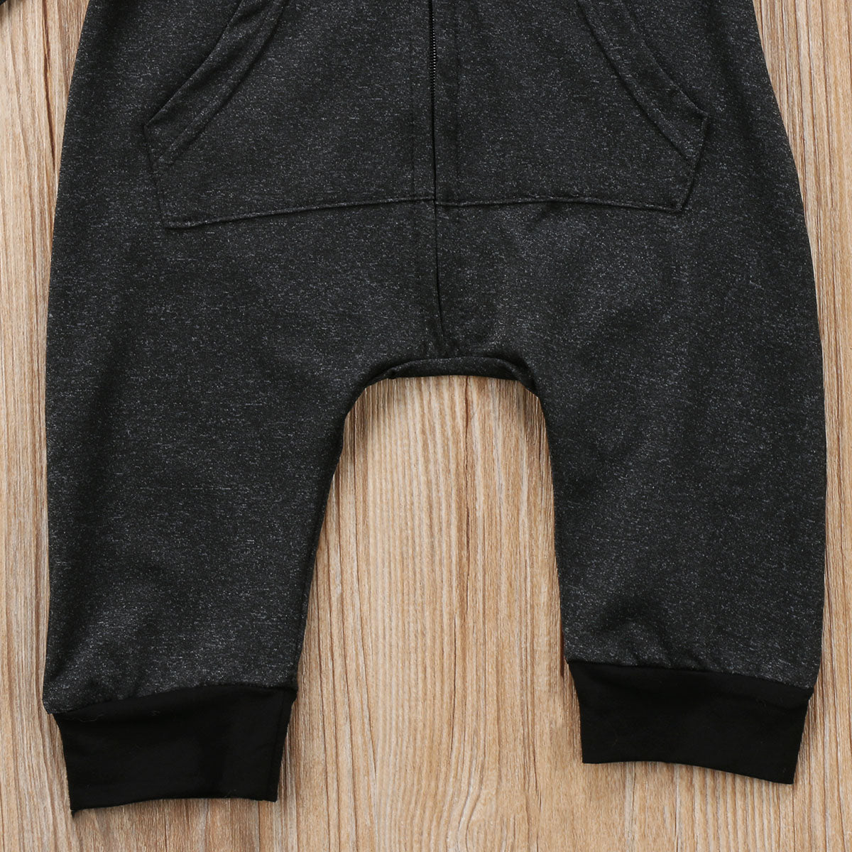 One piece solid color black cool long sleeve