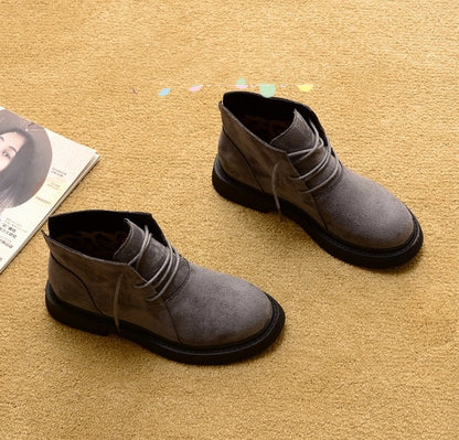 Summer Flat Heel Short Tube Thick Bottom Round Toe Short Boots