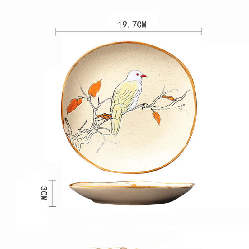 Ceramic Hand-painted Western Food Microwave Breakfast Plate