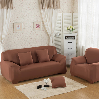 Household Minimalist Milk Silk Solid Color Sofa Cover