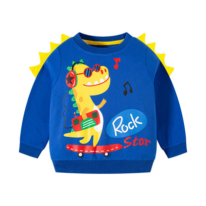 Children's Cartoon Round Neck Knitted Sweater