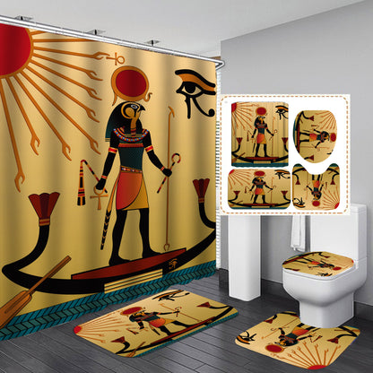 3D digital printed waterproof shower curtain