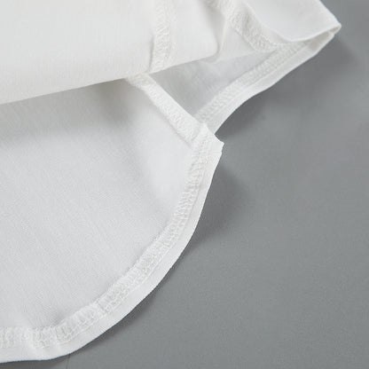 Inner Design White Square-cut Collar Sleeveless Top