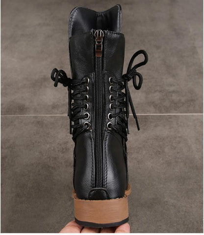 Martin Boots Rivet Plus Size Ladies Boots