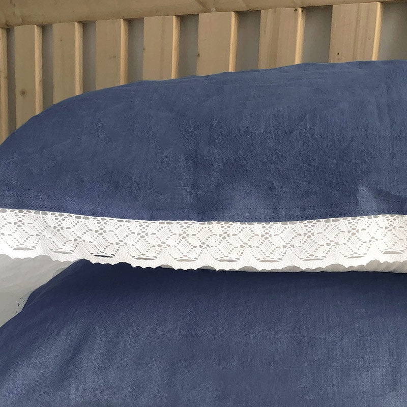 Pure Linen Pillow Towel Breathable Solid Color High-grade