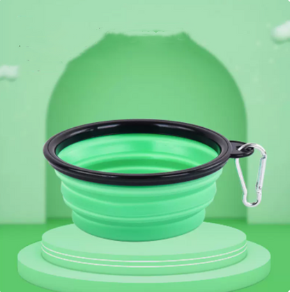 New Silicone Pet Folding Bowl Dog Bowl
