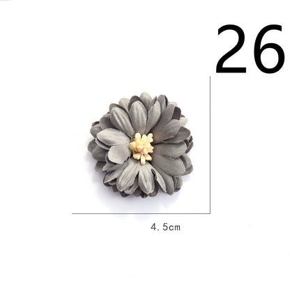 Fabric Flower Rose Sticky Head DIY Handmade Headdress