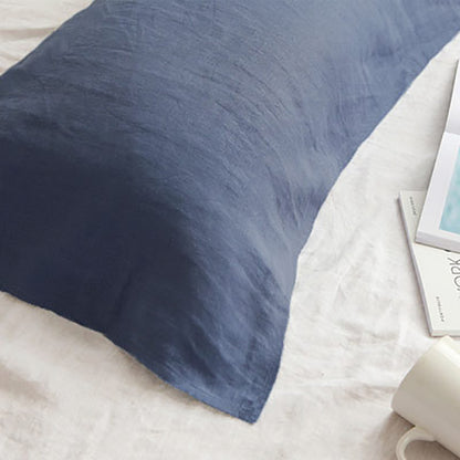 Pure Linen Pillow Towel Breathable Solid Color High-grade