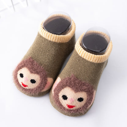 Baby Floor Socks Terry Thickened Cartoon Dispensing Non-Slip