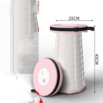 Outdoor Fishing Line Portable Telescopic Stool Multifunctional Plastic Folding Stool