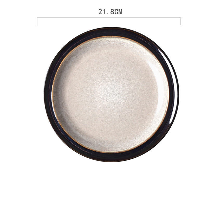 Ceramic Hand-painted Western Food Microwave Breakfast Plate