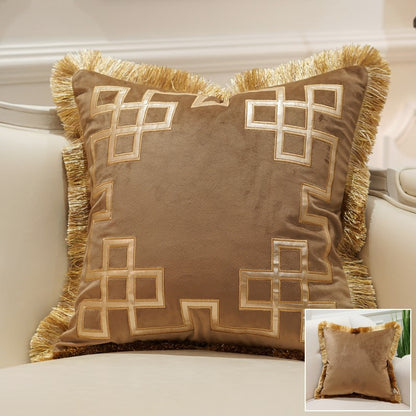 Flannel sofa pillowcase