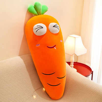 Radish Shape Expression Pillow Plush Toy