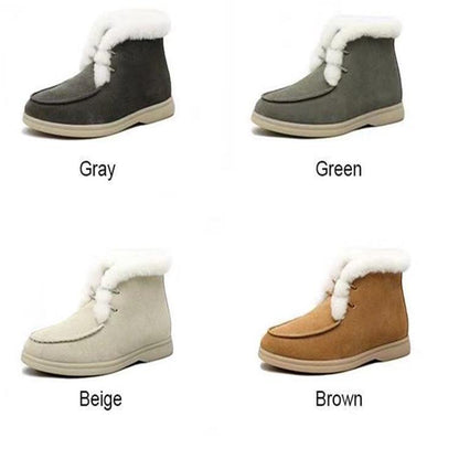 Flat Snow Cotton Shoes Plus Velvet Plus Size